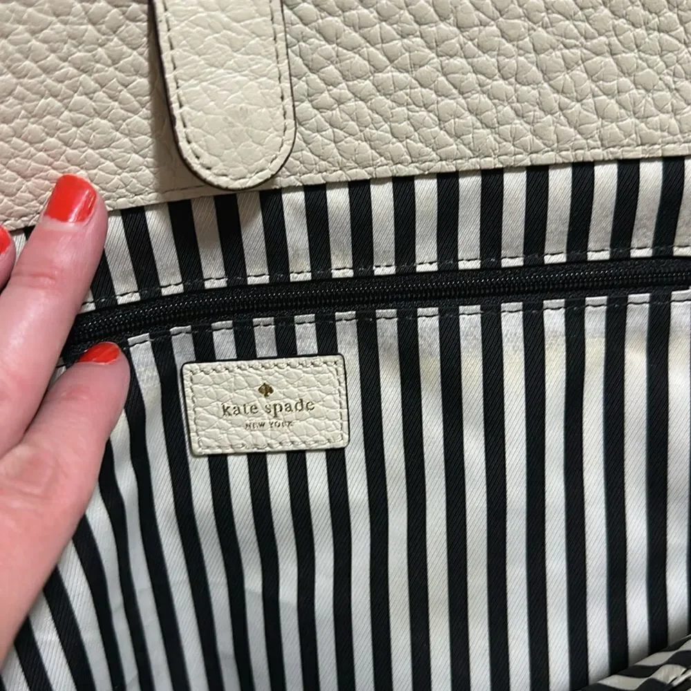 Kate Spade Black and Cream Women's Bag
